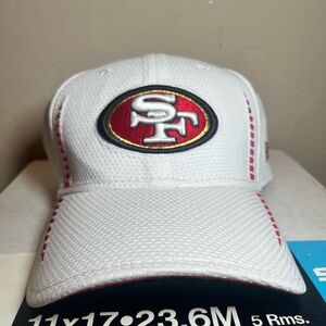 NFL White Cap with Red and Blue Logo
